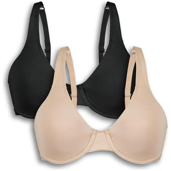 BestForm Everyday Underwire T Shirt Bra 2 pc pack