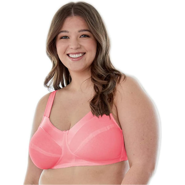 Bestform Striped Wireless Cotton Bra with Lightly-Lined Cups