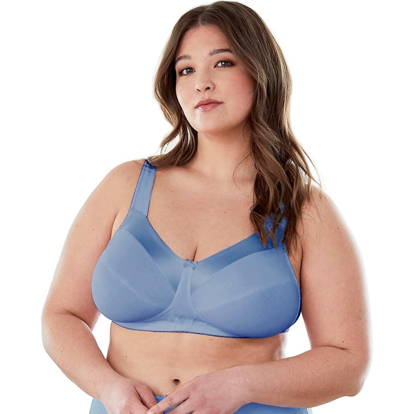 Bestform Satin Trim wireless Cotton Bra Unlined cups