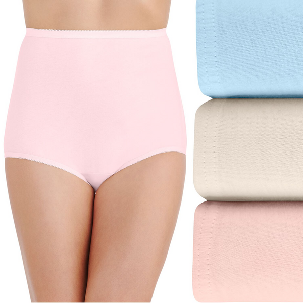 100% cotton fabric and gusset offers breathability for ultimate comfort
Generous full rear and tummy coverage
Soft waistband for ultimate comfort
Feminine picot edge leg elastic stays in place
Country of Origin: Imported
Item Care– Machine Wash Warm