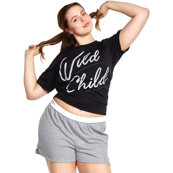 7-oz. 50/50 cotton/poly jersey
V-notch legs with 3-inch inseam
1.25-inch exposed elastic waistband
Fit comfortably at the waist
Curve sizes 1X-3X WAIST 1X-34" 2X-36-38"3X-40-42" HIP 1X 44 2X-46-48 3X-50-52"
Model is 5 feet 11 inches and wearing a 1X
Chest: 38 inches
Waist: 34 inches
Hips: 44 inches