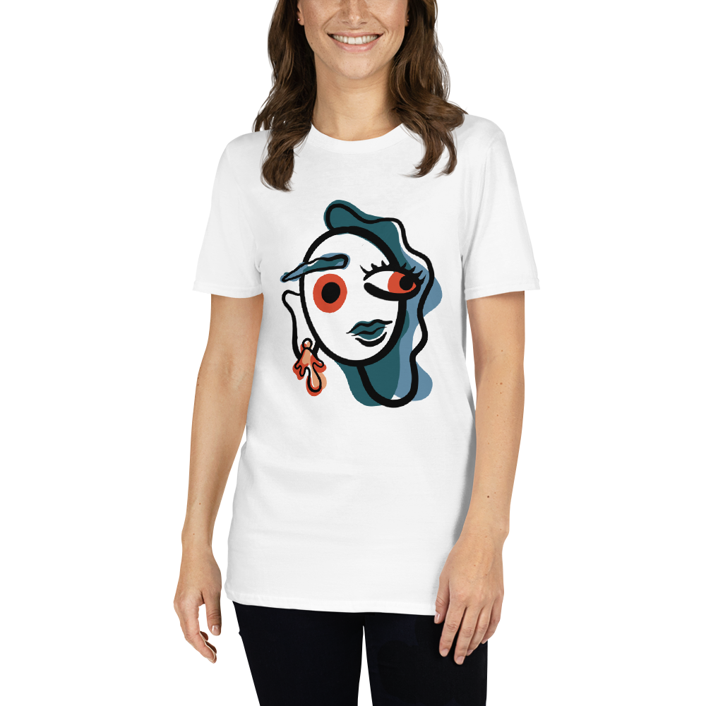 Women's Graphic Short Sleeve T shirt- Eyes