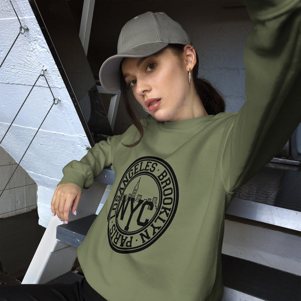 Womens Graphic Sweatshirt--Logos