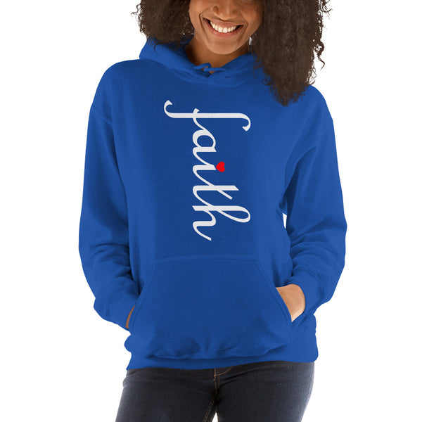 Women's Graphic Hoodie-Faith Heart