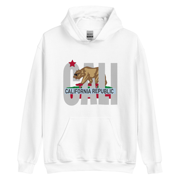 Unisex Graphic Hoodie-Cali Bear Sun Glasses