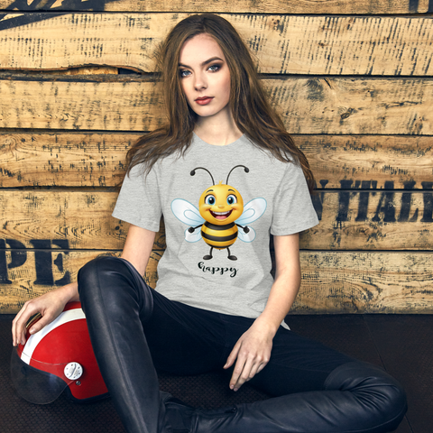 Junior And Plus Graphic T-Shirt-Be Happy