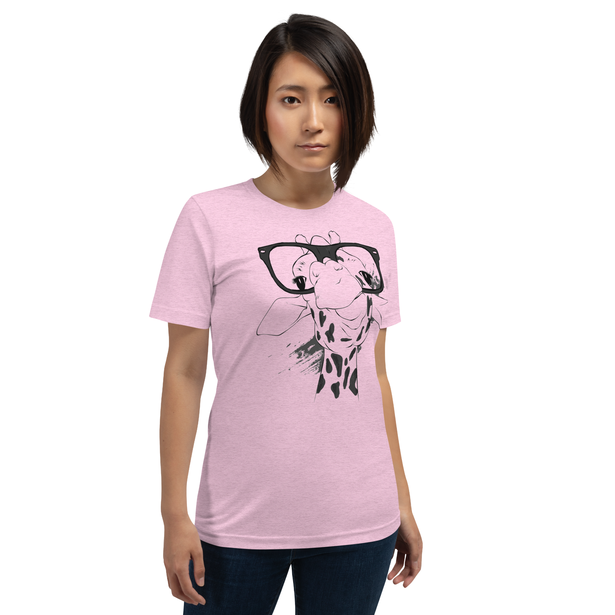 Womens Graphic Tee -Giraffe