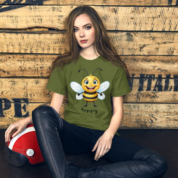 Junior And Plus Graphic T-Shirt-Be Happy