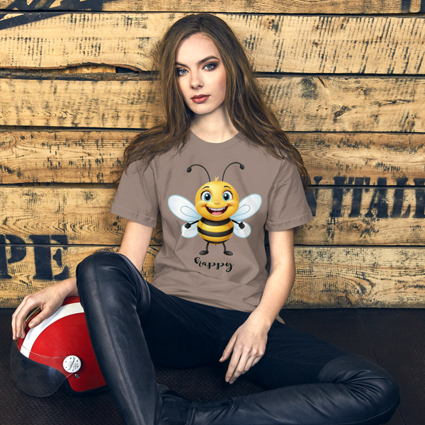 Junior And Plus Graphic T-Shirt-Be Happy