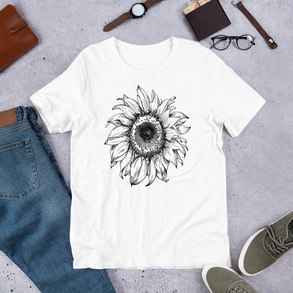 Womens Graphic Tee-Sunflower