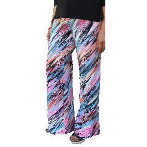 Marble Printed Palazzo womens Pant wih elastic waist..Made in USA