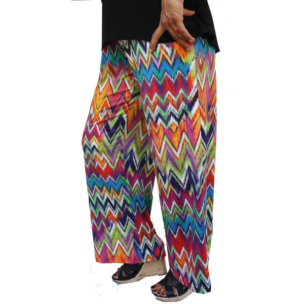 Printed Palazzo womens Pant Made in USA