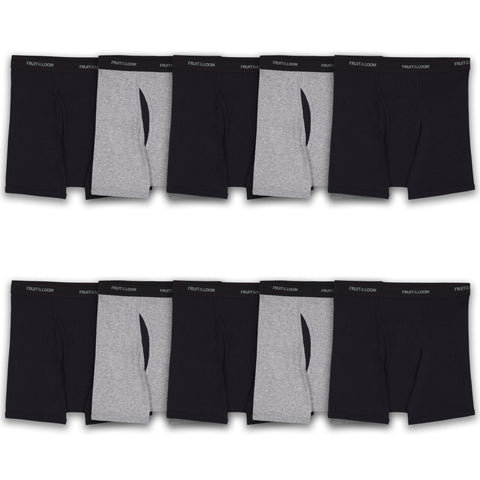 Boys Fruit of The Loom Boxer Briefs 7+3 bonus Pack