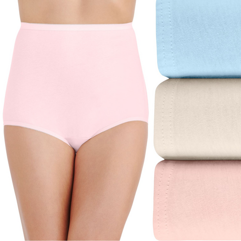 100% cotton fabric and gusset offers breathability for ultimate comfort
Generous full rear and tummy coverage
Soft waistband for ultimate comfort
Feminine picot edge leg elastic stays in place
Country of Origin: Imported
Item Care– Machine Wash Warm