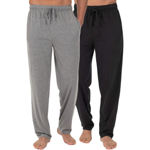 Fruit of the Loom Men's and Big Men's 2-pack Jersey Knit Sleep Pant