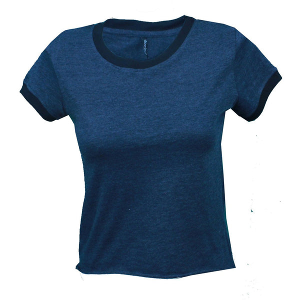 Junior crop top with raw edge--FROM HIGH VELOCITY