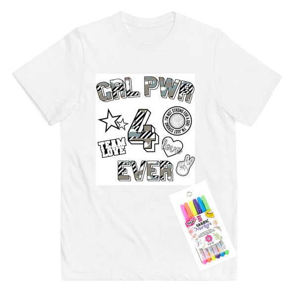 Girl Power  Color N Wear T shirt