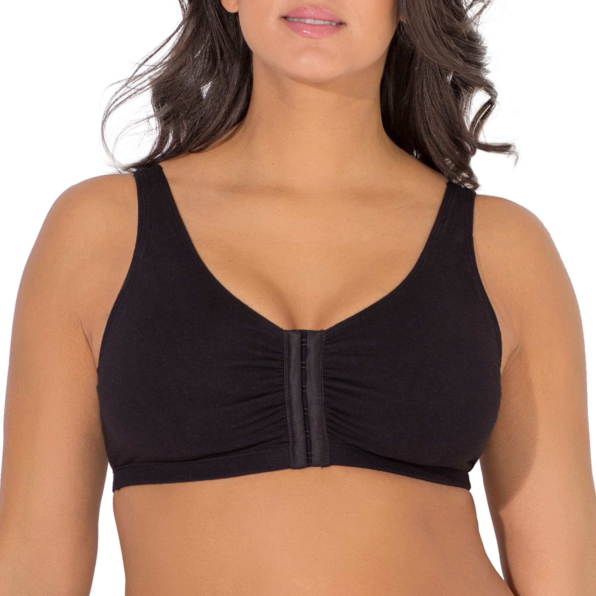 Fruit Of The Loom Women's Seamed Soft Cup Wirefree Cotton Bra 2