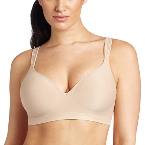 Outer Body: 94% Nylon, 6% Spandex; Cup Linings: 100% Polyester; Cup Pad: 100% Polyurethane; Center Belet and Inner Strap Linings: 100% Nylon; Strap Lining: 94% Polyester, 6% Spandex
Imported
Full Support lining
Buckle closure
Hand Wash Only
Comfort and shaping, without sacrificing fit and support!
Front closure for easy fastening
Wider band for back smoothing
Soft comfort band moves with you
Stretch foam cups for fir flexibility and comfort