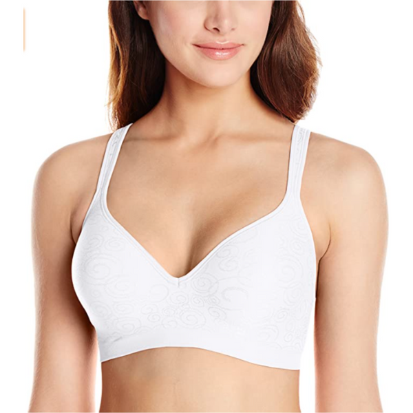 Outer Body: 94% Nylon, 6% Spandex; Cup Linings: 100% Polyester; Cup Pad: 100% Polyurethane; Center Belet and Inner Strap Linings: 100% Nylon; Strap Lining: 94% Polyester, 6% Spandex
Imported
Full Support lining
Buckle closure
Hand Wash Only
Comfort and shaping, without sacrificing fit and support!
Front closure for easy fastening
Wider band for back smoothing
Soft comfort band moves with you
Stretch foam cups for fir flexibility and comfort
