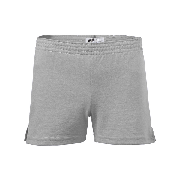 7 oz. 50% Cotton/50% Polyester Jersey
1.25" exposed elastic waistband
3" inseam
V notch leg opening
