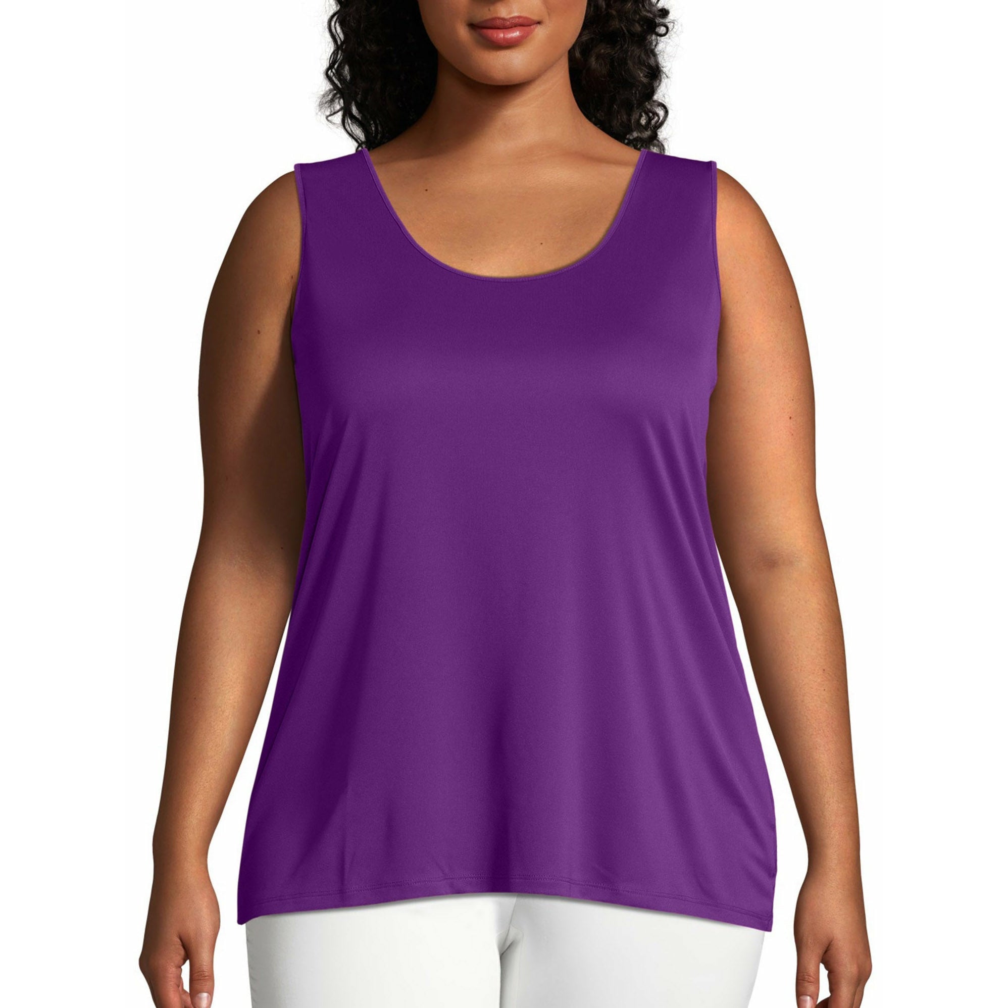  coolest tank top ever with fast-drying moisture control & UV-blocking protection. It helps you stay cool and dry. Shields you from harmful sun. And to top it off this ultra-light tank is specially cut for your curves with a flattering shirt