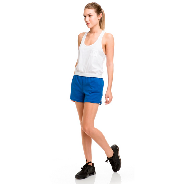 Soffe's trademark juniors short is worn by cheerleaders everywhere, as well as those cheering from the stands. Made of a soft cotton/polyester jersey blend for comfort, performance, and style.
7 oz 50/50 cotton/poly jersey
1.25" exposed elastic waistband 3" inseam
Sizes Waist  XS=24-25 S=26-27 M 28-29 L 30-31.5 XL 33