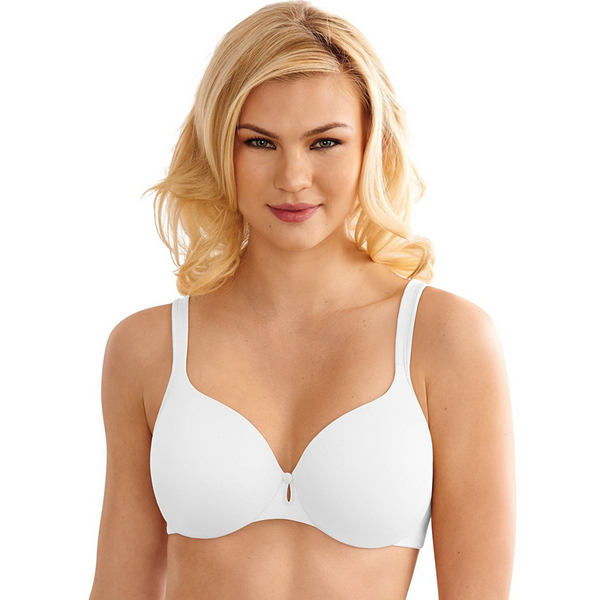  Featuring seamless, underwire cups are ultra-comfortable and will give you a flawlessly smooth look under any type of clothing. The unpadded, two-ply seamless cups move with the exclusive ultra-thin silky smooth lining for added comfort. The built-up 2-ply back provides additional back-smoothing for an attractive look under your clothes, and padded shoulder straps for comfort.Beauty by Bali Women's Full Coverage Back Smoothing Underwire Bra B543