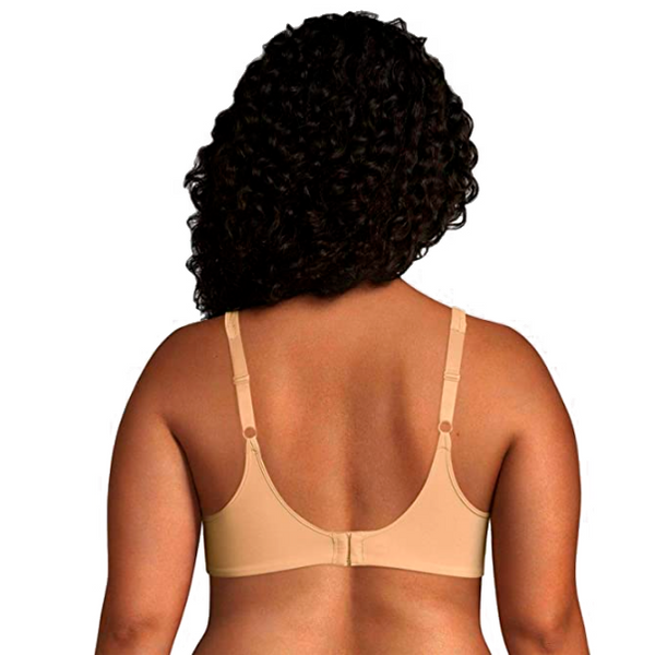  Featuring seamless, underwire cups are ultra-comfortable and will give you a flawlessly smooth look under any type of clothing. The unpadded, two-ply seamless cups move with the exclusive ultra-thin silky smooth lining for added comfort. The built-up 2-ply back provides additional back-smoothing for an attractive look under your clothes, and padded shoulder straps for comfort.Beauty by Bali Women's Full Coverage Back Smoothing Underwire Bra B543