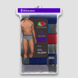 Fruit Of the loom Mens Fashion Briefs 6 pack – High Velocity