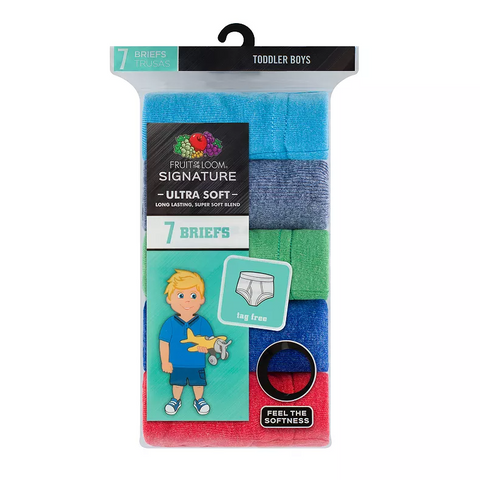 Toddler Boys Fruit of The Loom Ultra Soft Briefs-7PK