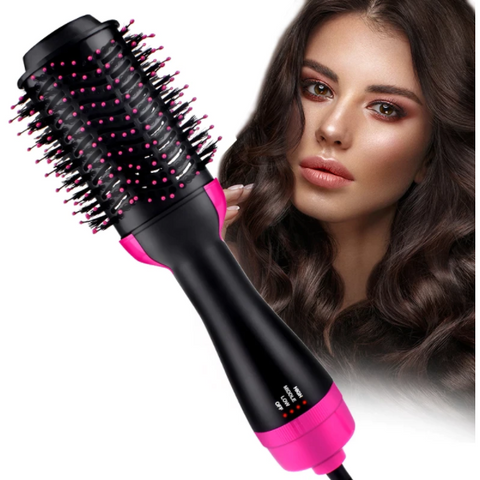 Professional Hair Dryer & Volumizer  Hot Air Brush with negative Ionic for staightening & Curling