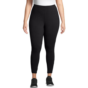 90% Cotton, 10% Spandex
Imported
Machine Wash
Cotton-rich fabric with spandex to move with you
Thin elastic tag-free waist
Classic legging fit with open leg bottom
No pockets, no drawstring for slim look