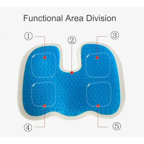 Gel Orthopedic Chair Cushions Velvet Office Sitting Cushion Anti-stress Seat On The Chair Memory Foam U Coccyx Protect Pad Mesh