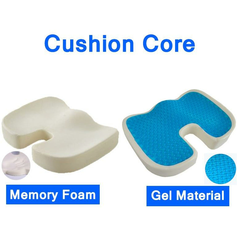 Gel Orthopedic Chair Cushions Velvet Office Sitting Cushion Anti