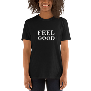 Short Sleeves crew neck Graphic T shirt Feel Good Emoji