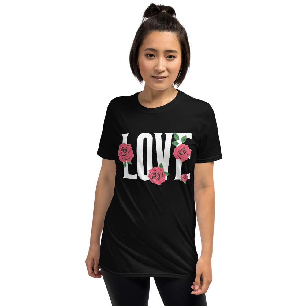 Womens And Plus Floral Love Graphic Tee