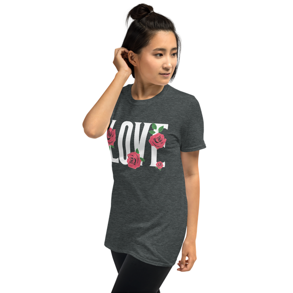 Womens And Plus Floral Love Graphic Tee