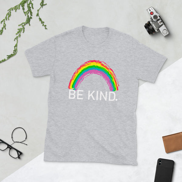 Be Kind Rainbow Women's Plus Graphic Short Sleeve T shirt