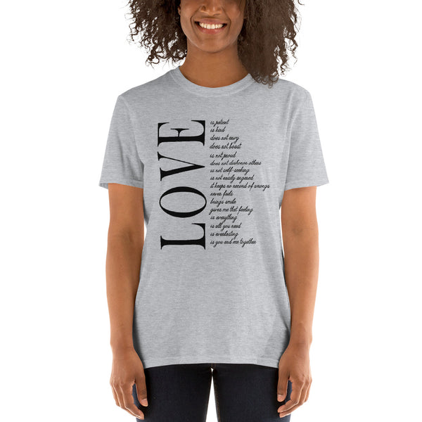 Womens Love Poem graphic T-Shirt