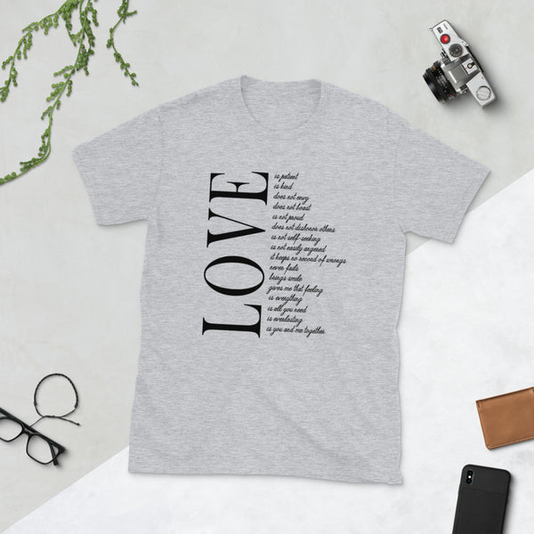 Womens Love Poem graphic T-Shirt