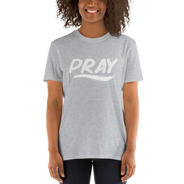 Womens Graphic Crew Neck T shirt-Pray