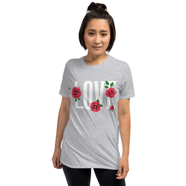 Womens And Plus Floral Love Graphic Tee