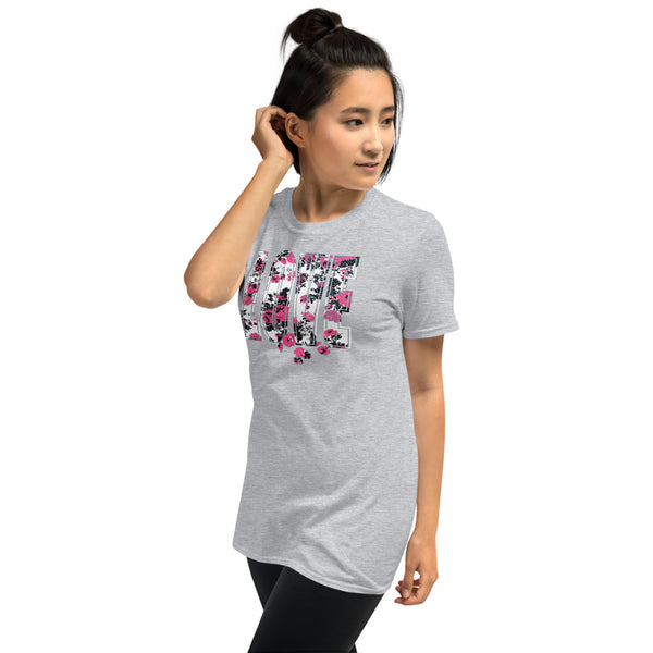 Floral Love Junior Short Sleeve Graphic  T -Shirt