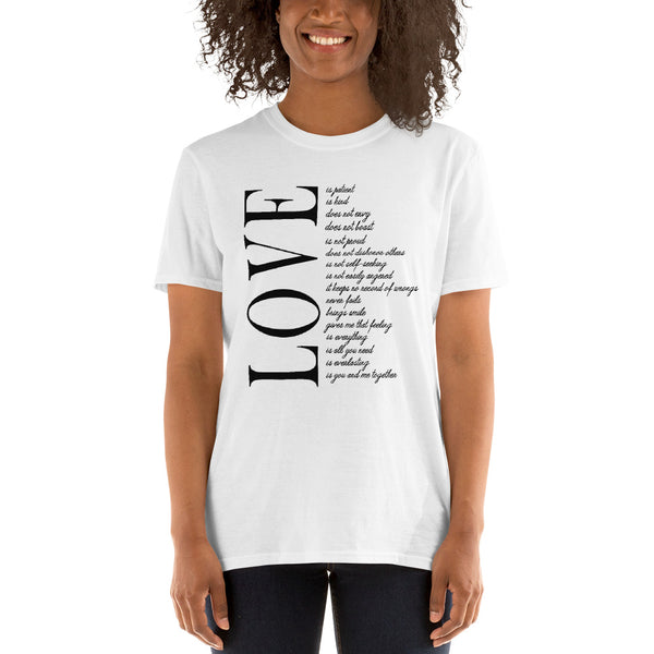 Womens Love Poem graphic T-Shirt