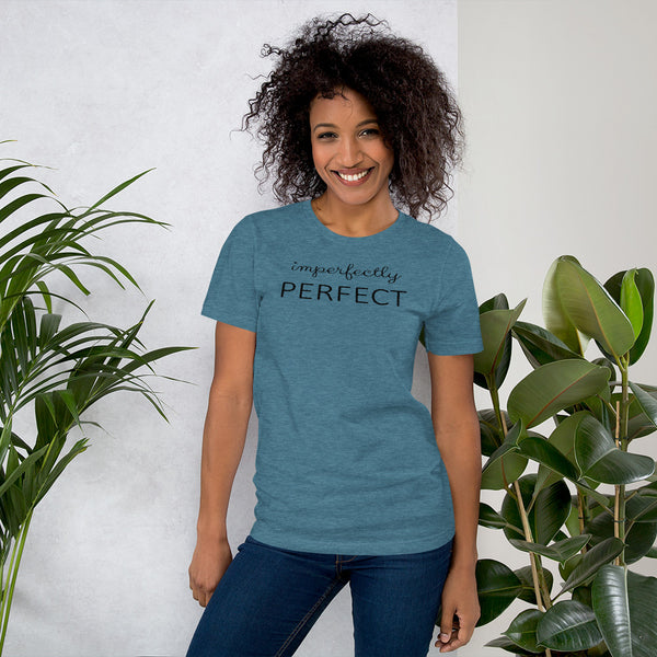 Imperfectly Perfect Graphic T shirt in Heather Colors