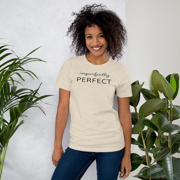 Imperfectly Perfect Graphic T shirt in Heather Colors