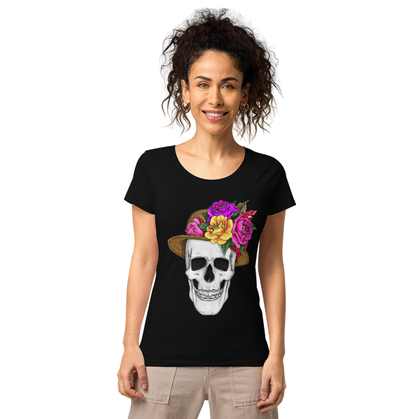 Women’s Skull wiht Floral Hat