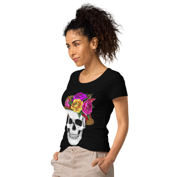 Women’s Skull wiht Floral Hat