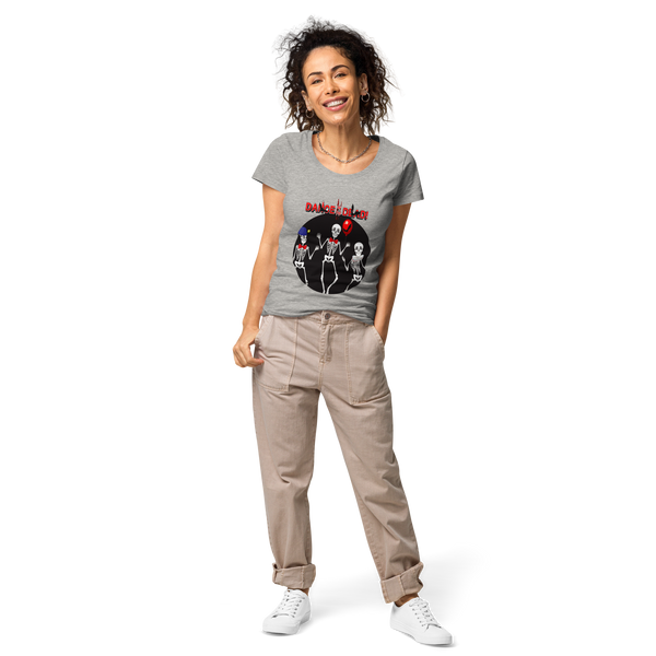 Women’s basic organic graphic  t-shirt -DANCE OF THE DEAD